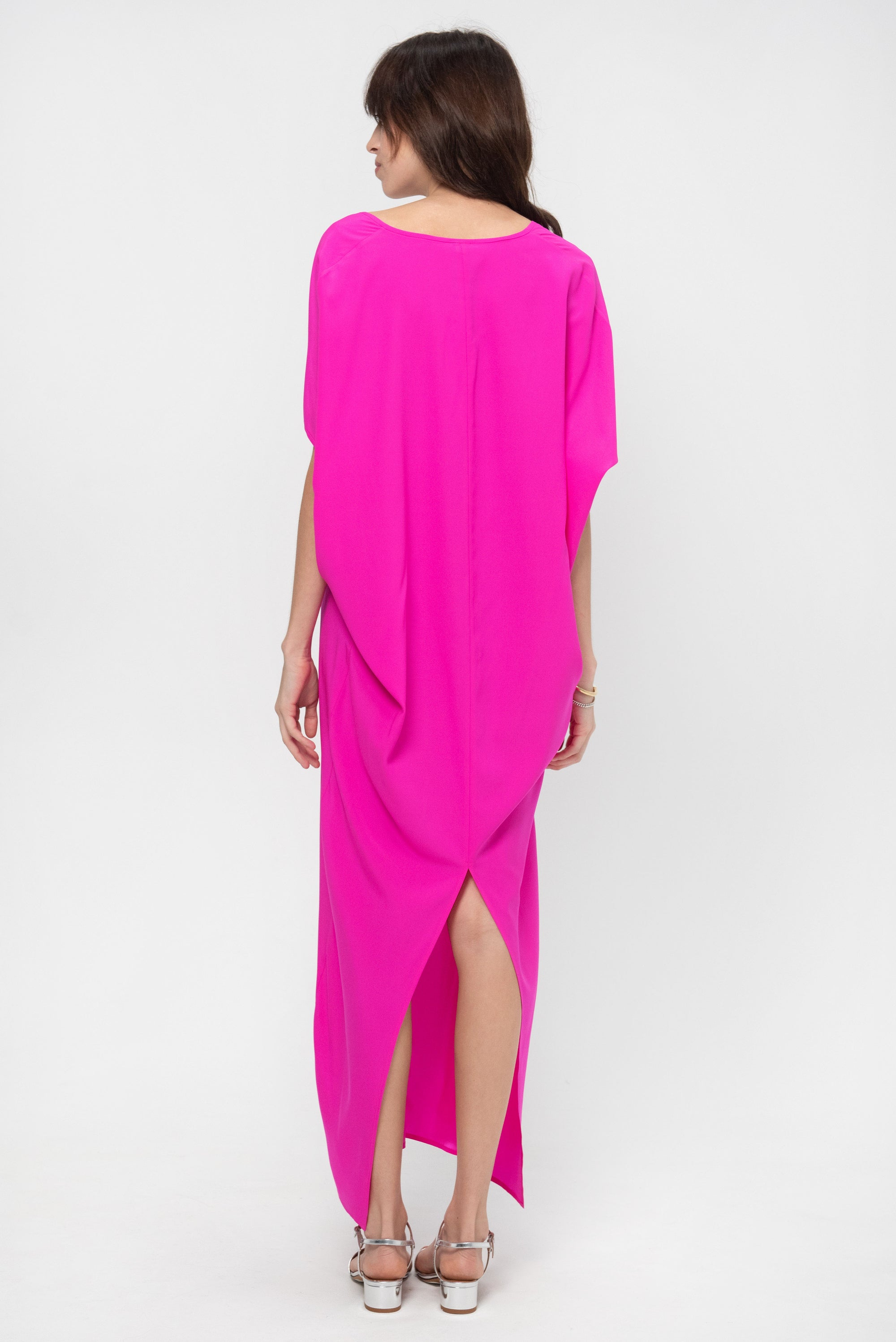 Long Koya Dress, Fuchsia