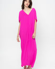 Long Koya Dress, Fuchsia