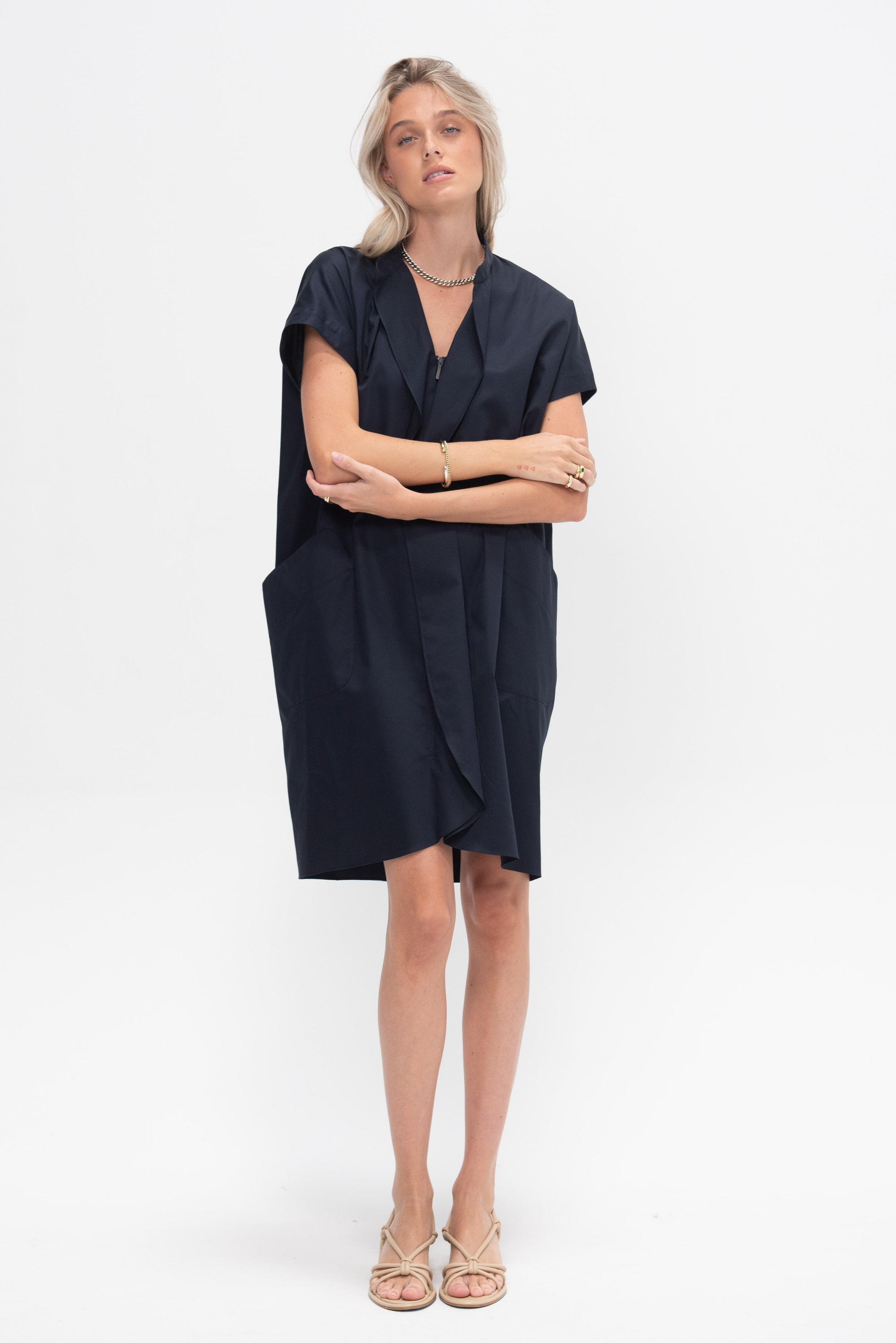 Fin Gaban Dress, Navy