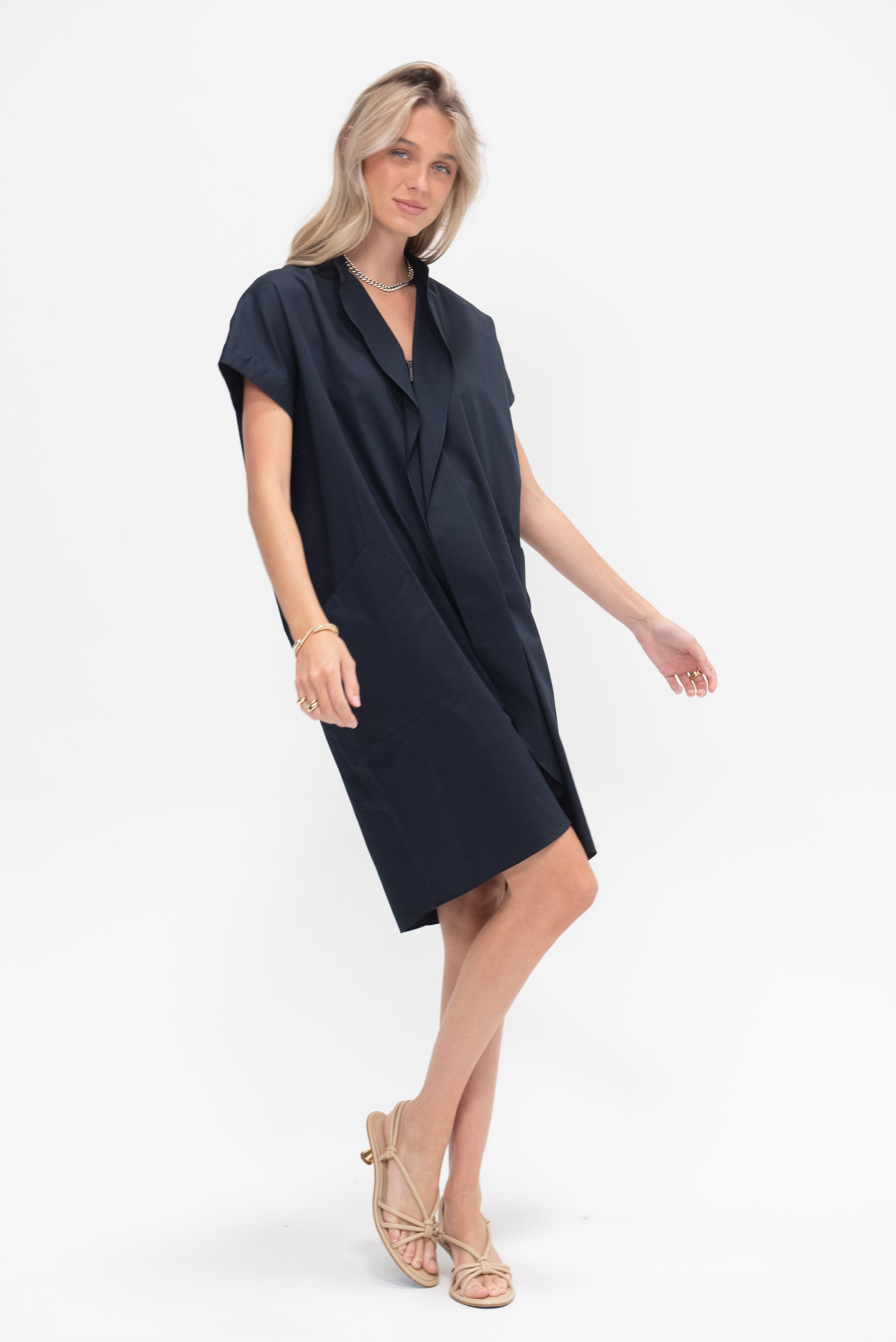 Fin Gaban Dress, Navy