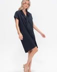 Fin Gaban Dress, Navy