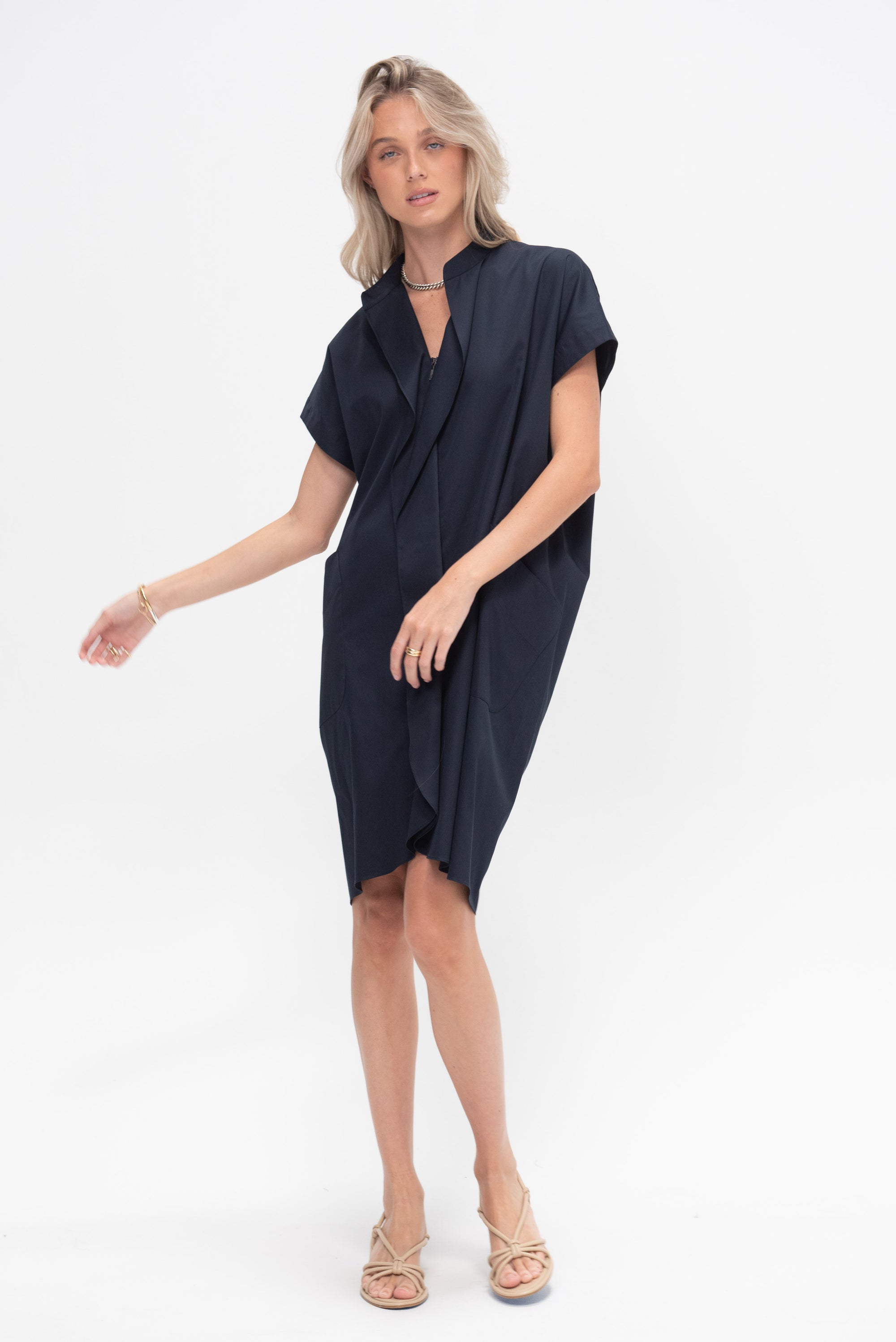 Fin Gaban Dress, Navy