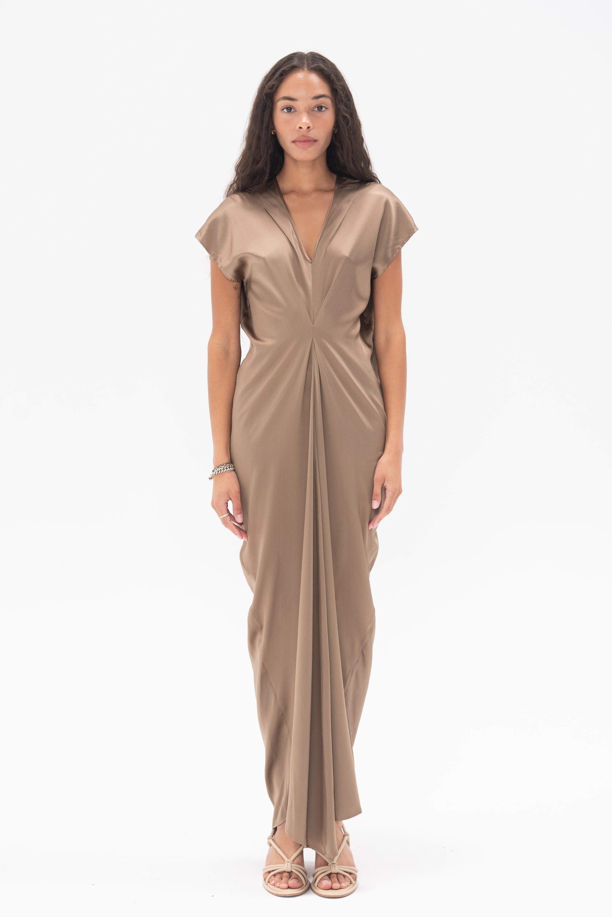 ZERO + MARIA CORNEJO - Long Muse Dress, Olive