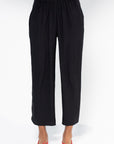 Ruched Front Pant, Black