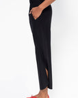 Ruched Front Pant, Black