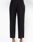 Ruched Front Pant, Black