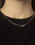 JOANNA DAHDAH - 45 CM DIAMOND HOOK CHAIN, gold