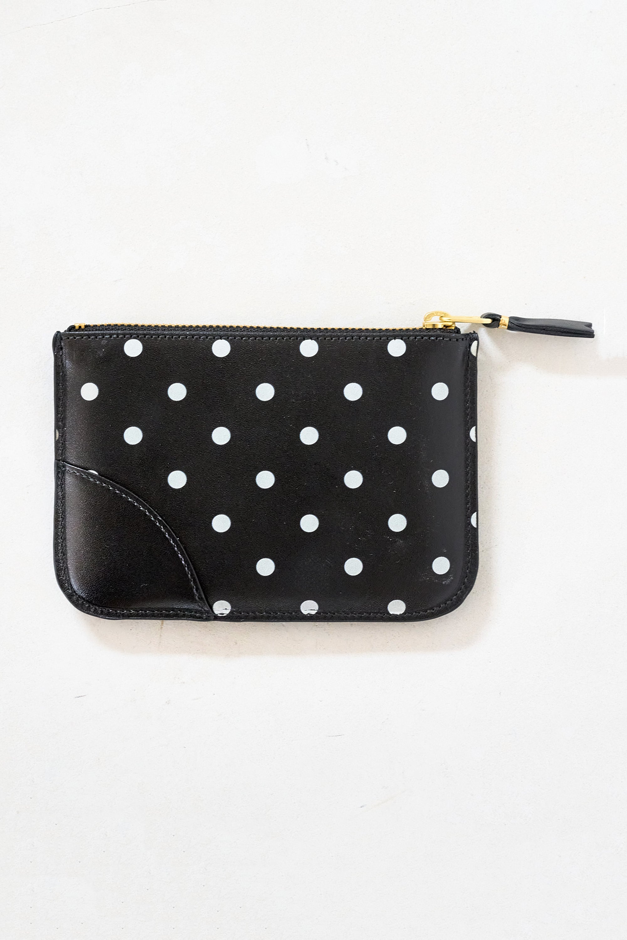 Comme des Garçons - POLKA DOT PRINTED POUCH, black