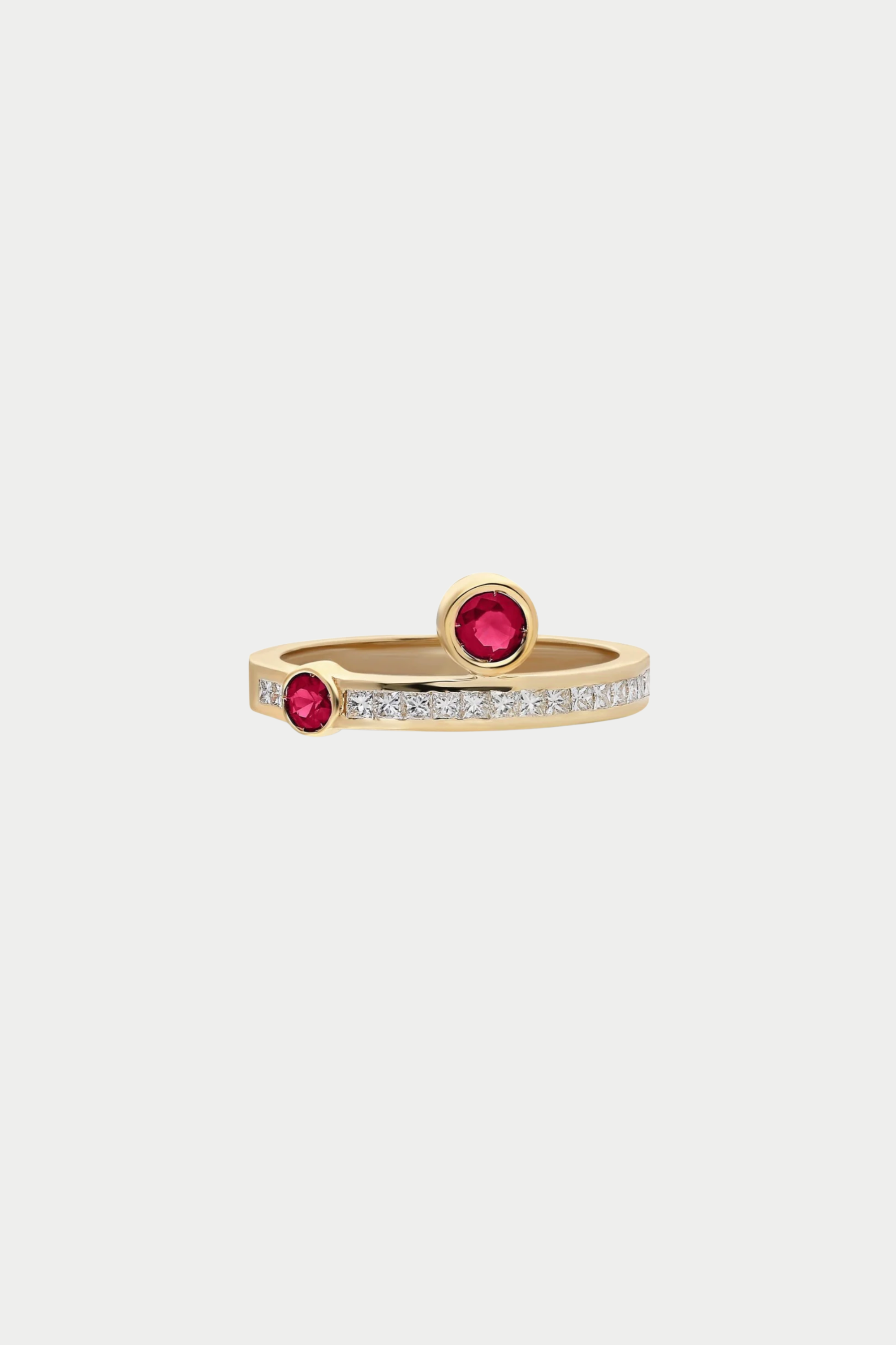 Ita - ¡Buenos Días! “Vida” Ring, White Diamonds & Rubies