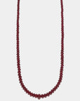 AZLEE - rich ruby bead necklace