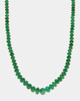 AZLEE - rich emerald bead necklace