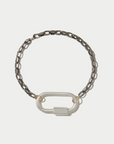 Biker Chain Bracelet, Silver