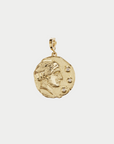 AZLEE - Hera Goddess Mother Large Coin, Yellow Gold