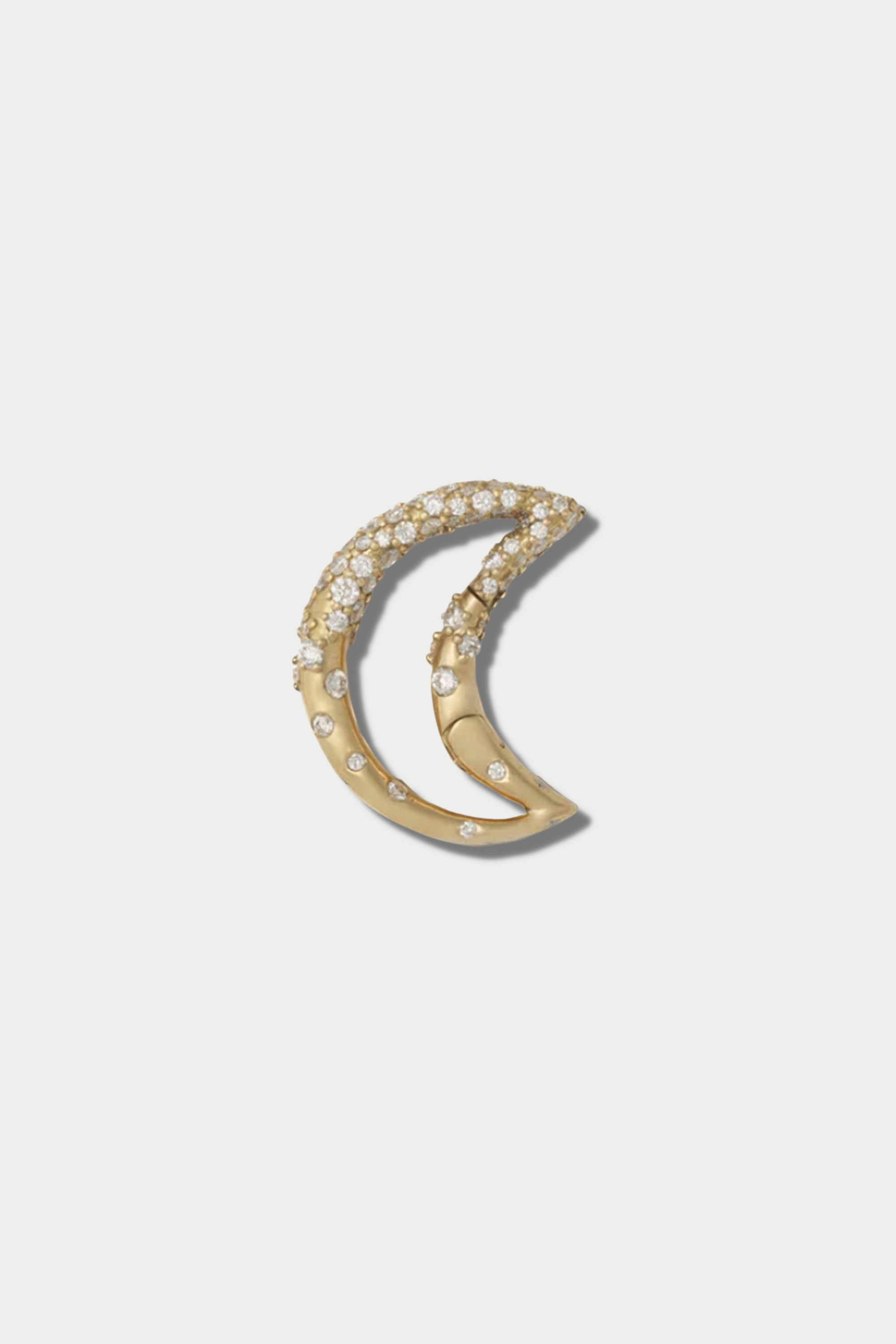 MARLA AARON - Diamond Dipped Moonlock, Yellow Gold