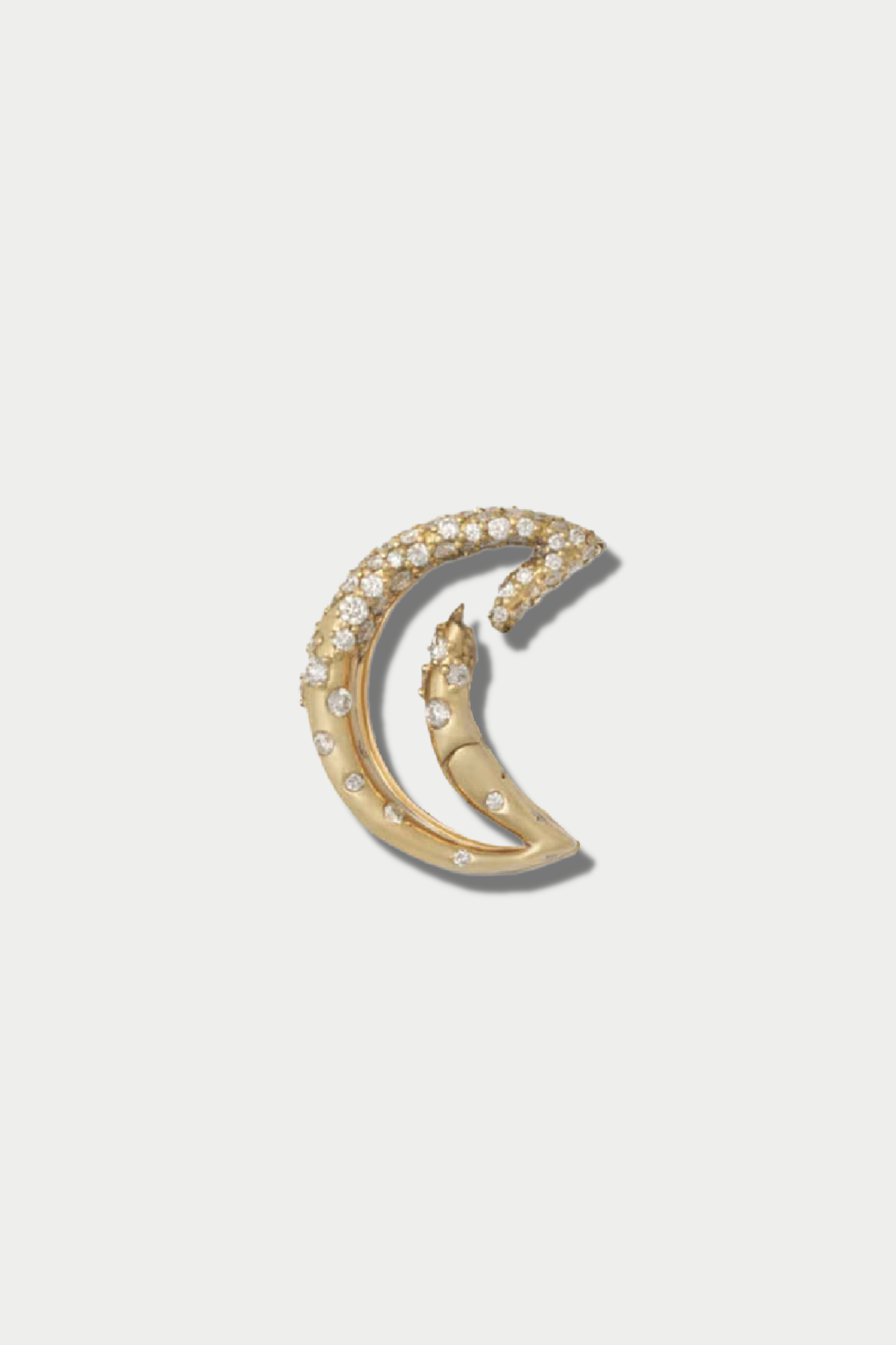 MARLA AARON - Diamond Dipped Moonlock, Yellow Gold