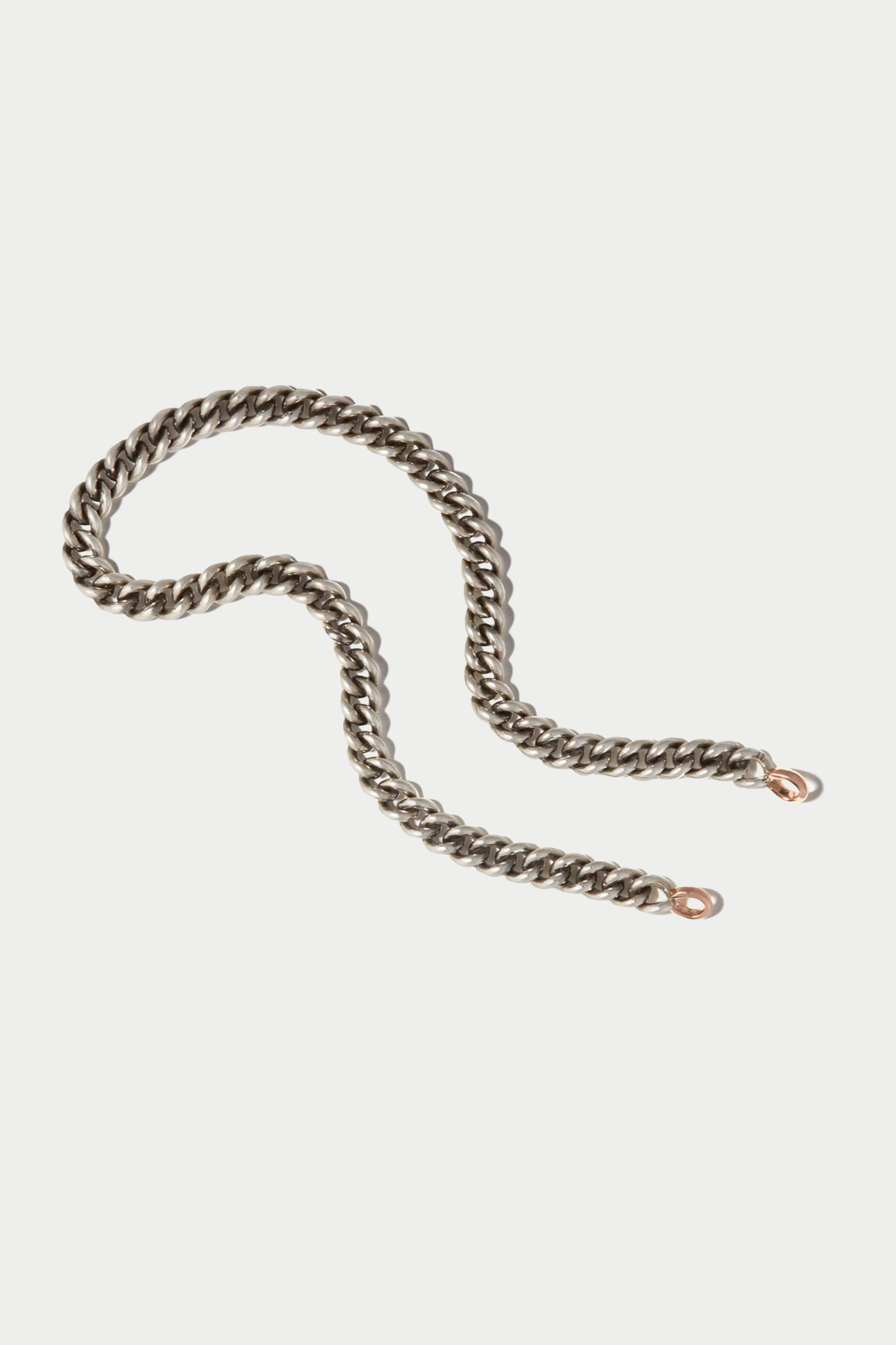 MARLA AARON - MINI MEGA CURB CHAIN, SILVER