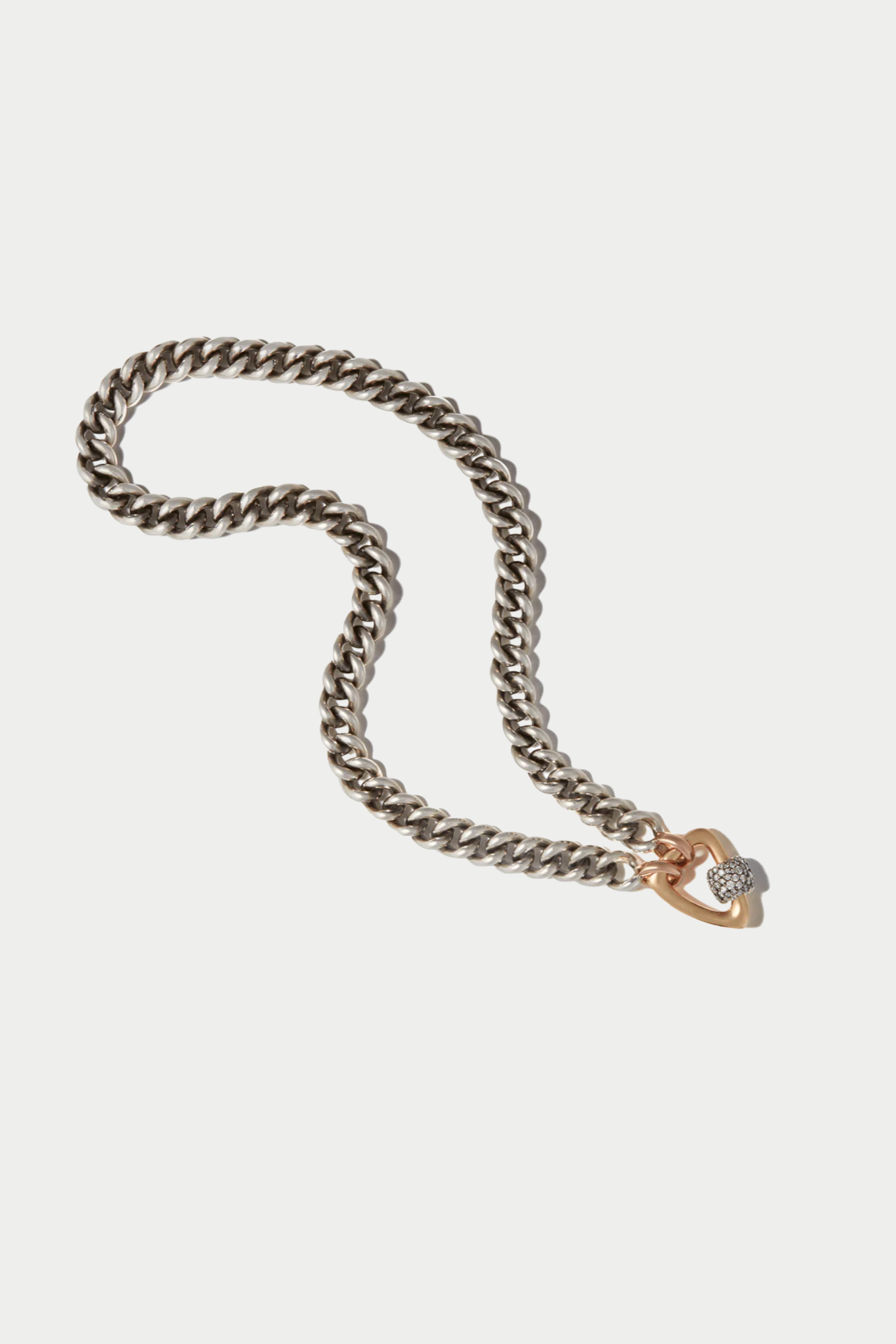 MARLA AARON - MINI MEGA CURB CHAIN, SILVER