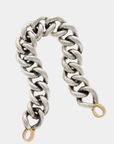 MARLA AARON - MEGA CURB CHAIN NECKLACE, SILVER + GOLD