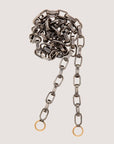 Marla Aaron - 24" Biker Chain, Silver with Gold Loops