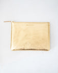 Comme des Garçons - METALLIC ZIP POUCH, GOLD