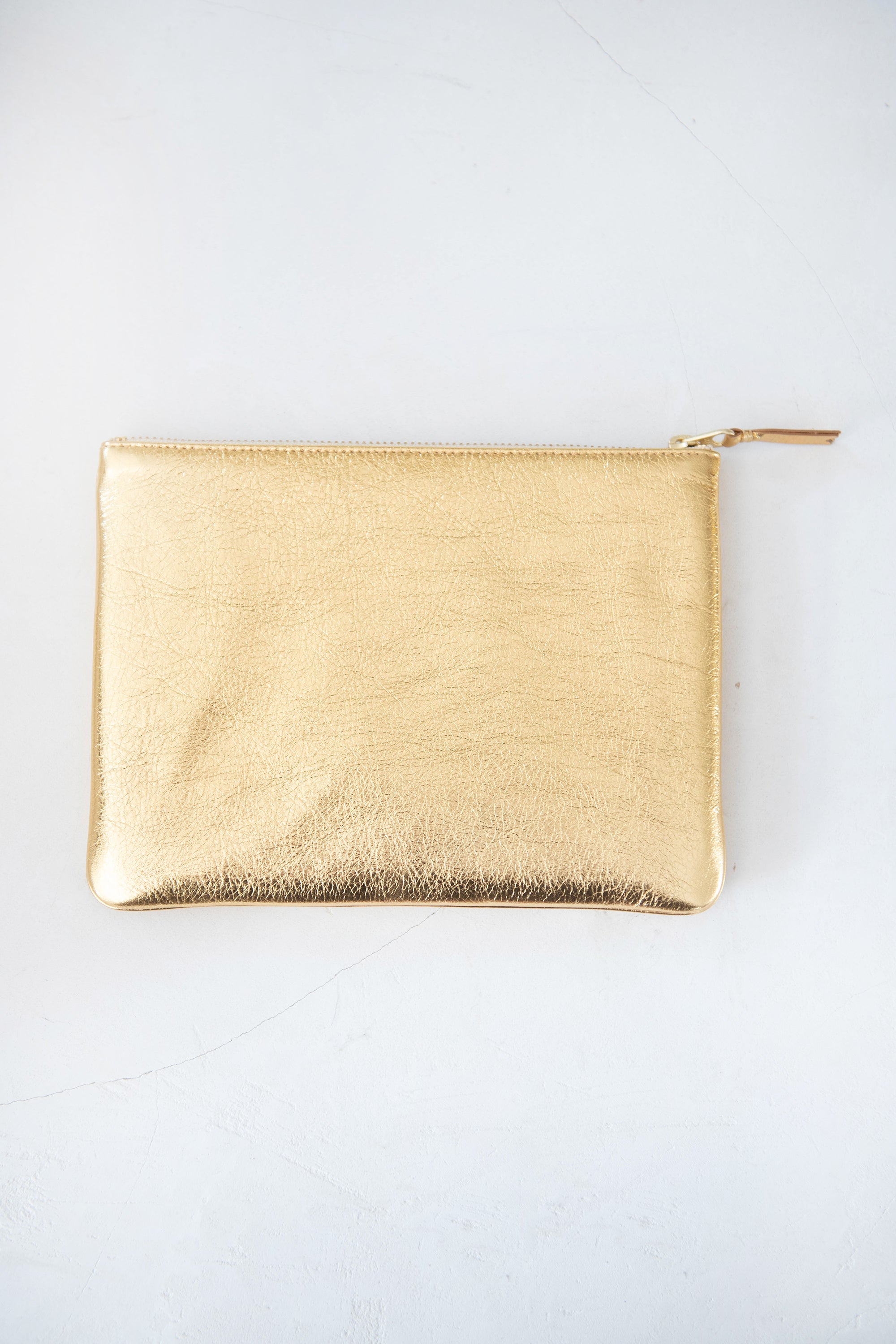 Comme des Garçons - METALLIC ZIP POUCH, GOLD