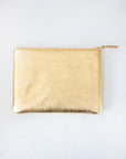 Comme des Garçons - METALLIC ZIP POUCH, GOLD