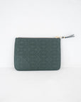 Comme des Garçons - Small Embossed Coin Wallet, Bottle Green