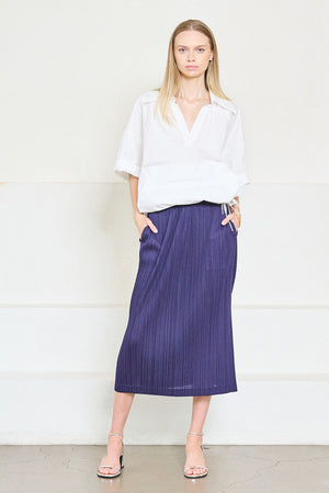 Pleats Please Issey Miyake Ramie Skirt, Indigo – Kick Pleat