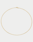 Ita - Omega Wire Necklace Chain, Yellow Gold