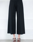 Rosetta Getty - Pull On Wide Leg Culotte, Black