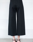 Rosetta Getty - Pull On Wide Leg Culotte, Black